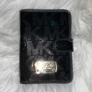 Michael Kors Black Patent Leather Wallet